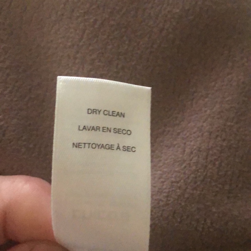 Chicos Sz 1 Medium Faux Suede Shearling Vest Tan Cream Boho Chic Casual Retro - Picture 8 of 10